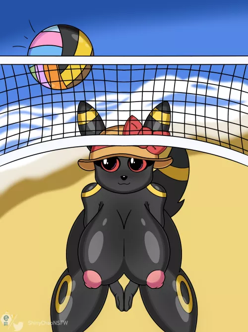 Umbreon's Beach Day (ShinyChaoNSFW) by ShinyChao
