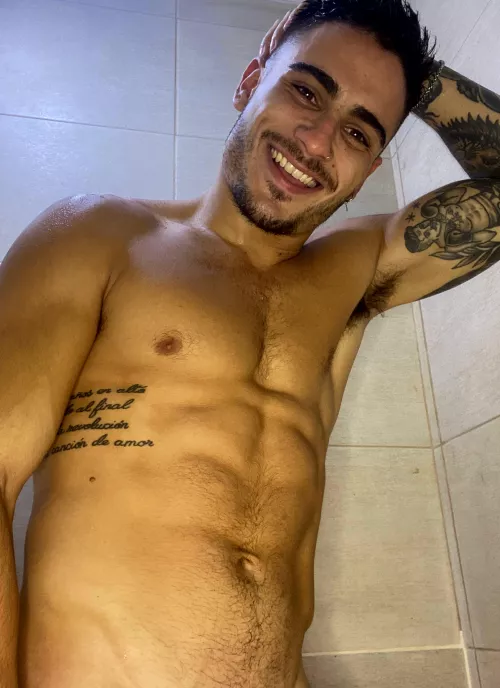 Who wants to soap up this tight, wet body? by OlieTheKing