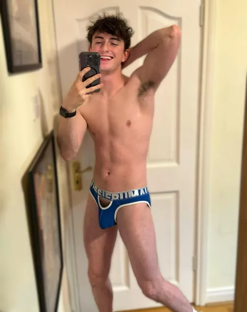 (19) Do you like how my pubes peak out? 🤭 by FlynnFoxx