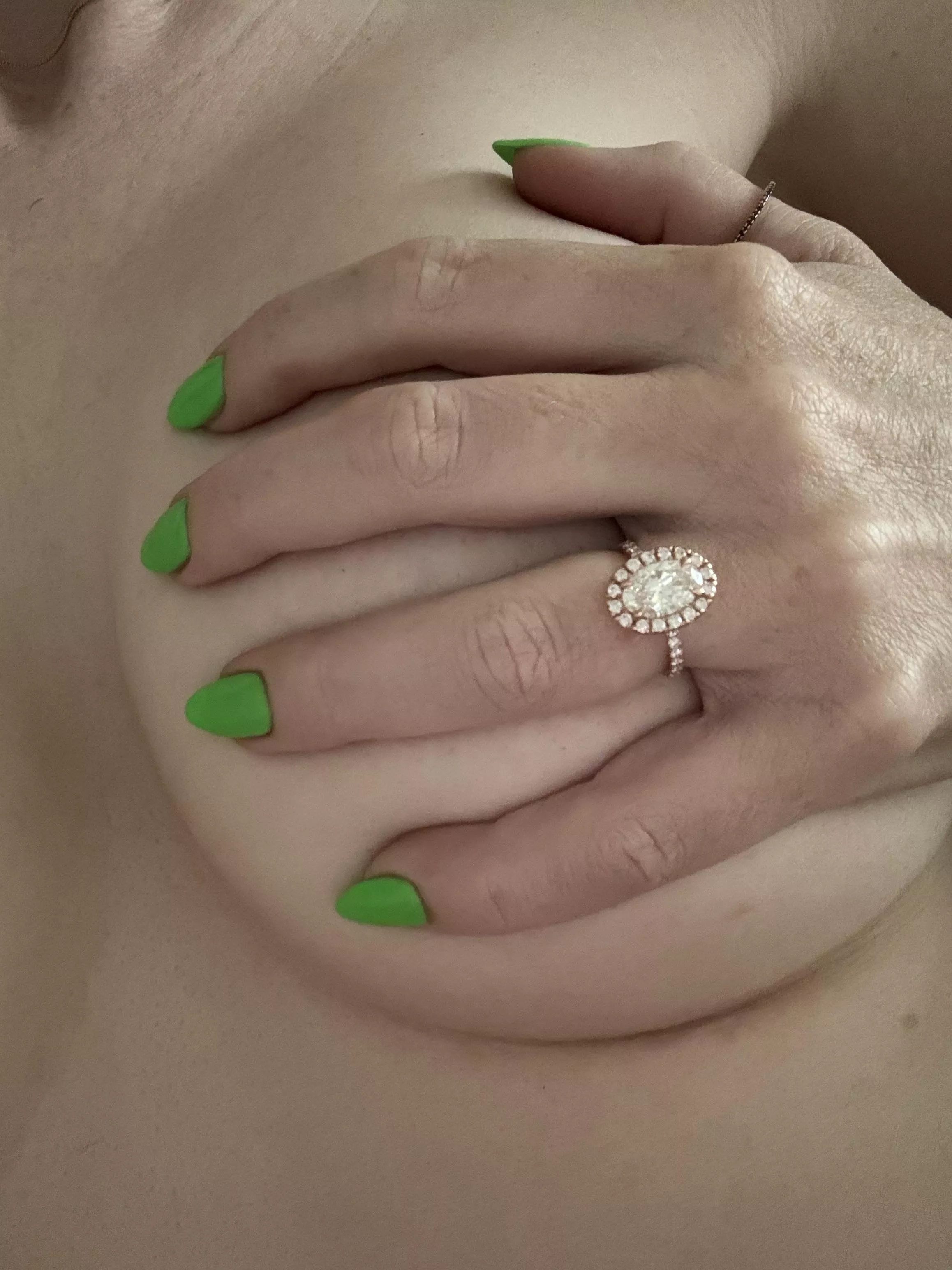 Engaged last night! posted by blondesize9s
