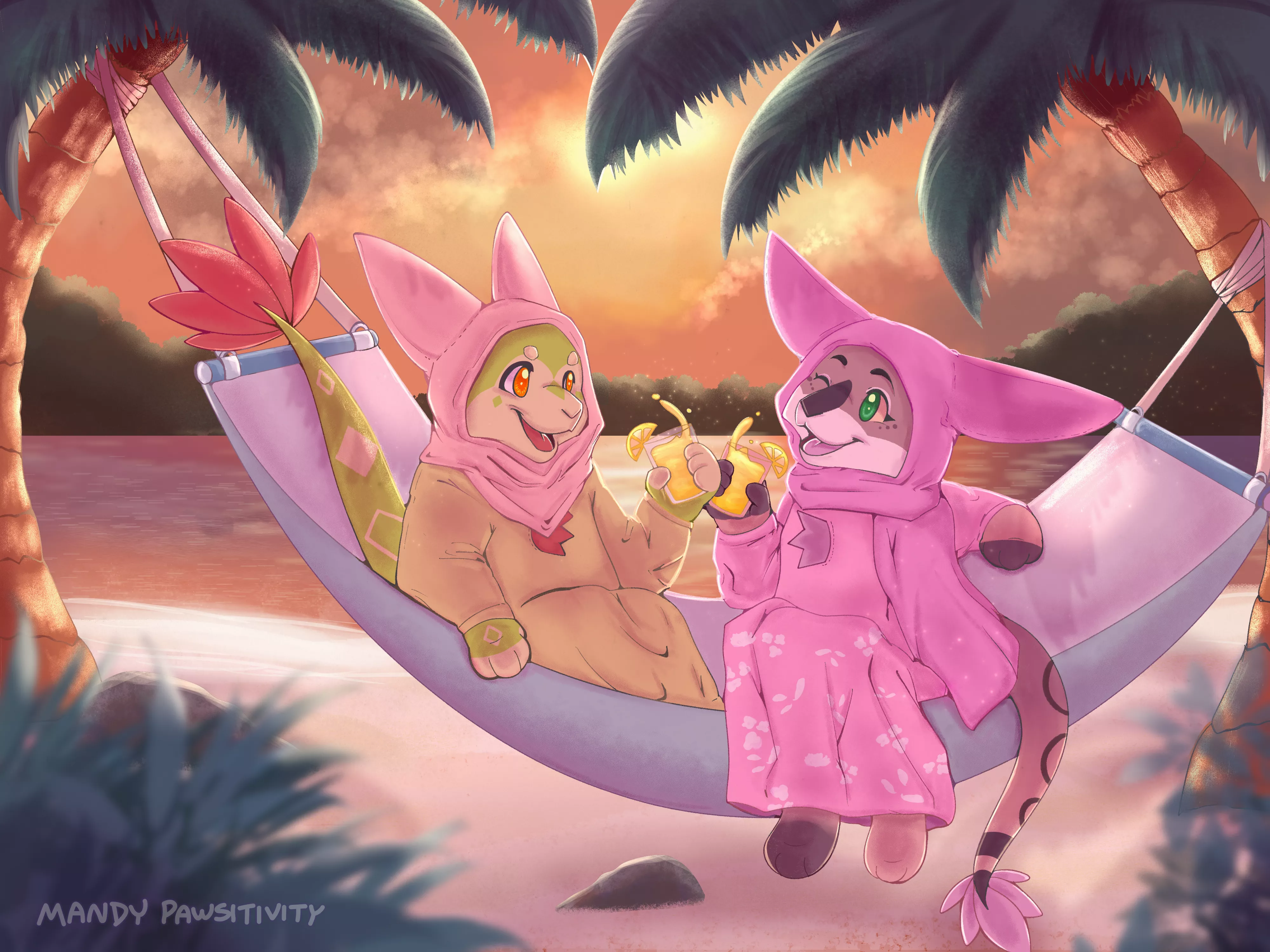 If you could take your friend anywhere, where would it be? 💙 [Art by me] posted by mandypawsitivity