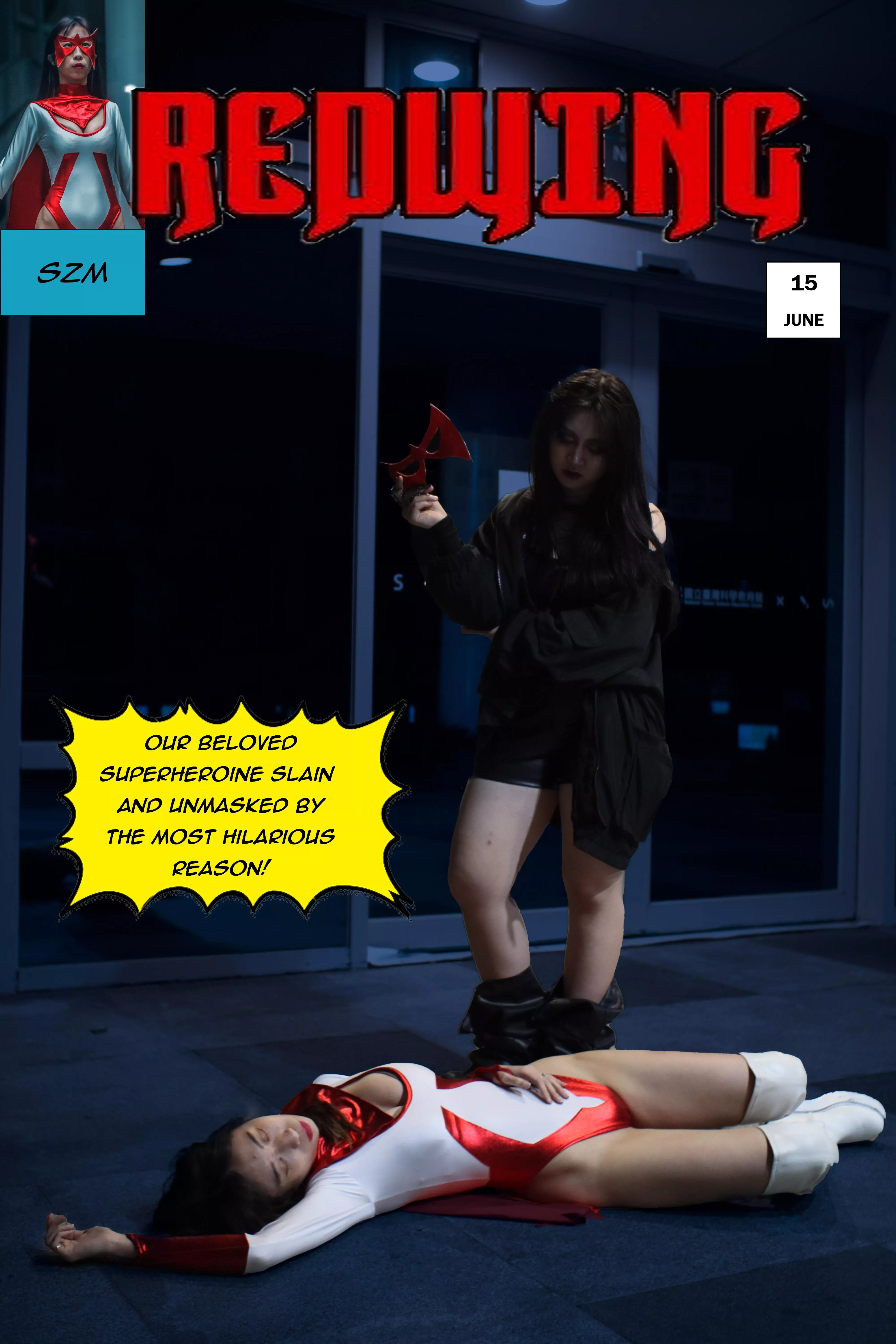 Last issue of REDWING just got released, looks like our heroine met her demise this time. posted by heroinezangoku