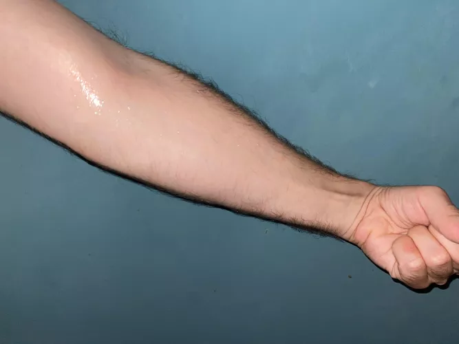 my arm glistening with saliva ✨😏 by afklejsj