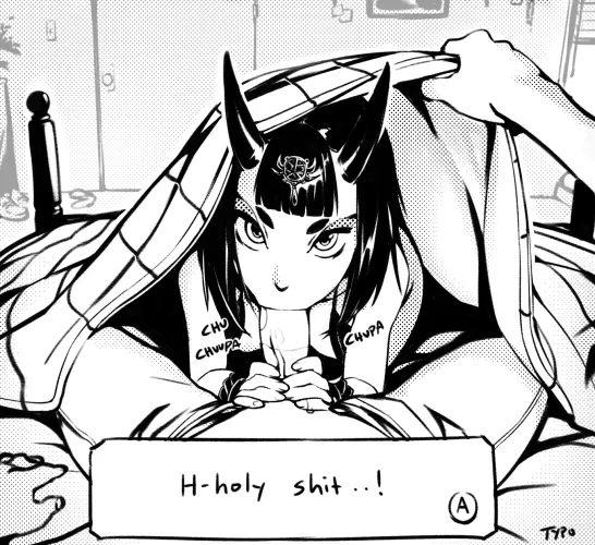 Shuten Douji morning surprise (optionaltypo) by CoomerZone-X