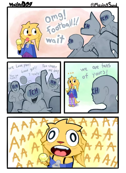 A mazingDOG COMIC!!!! “Fan Support” (comic by me) by MazingSand