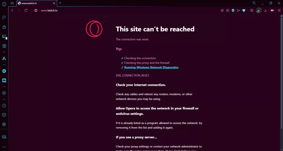 Any help is appreciated, the main twitch site (twitch.tv) isn't loading for me no matter what but the other subsite like https://blog.twitch.tv/en/ still works fine. by GlitchTheWizar