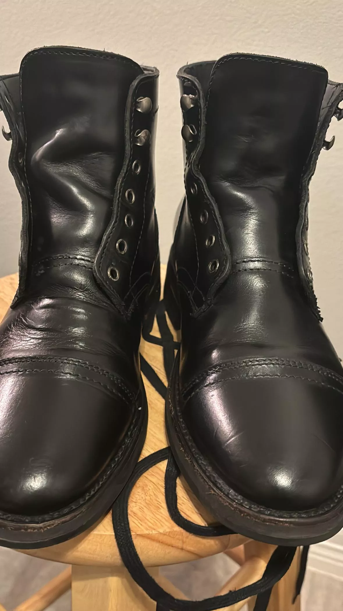 First time polishing boots posted by NickNameNotWitty