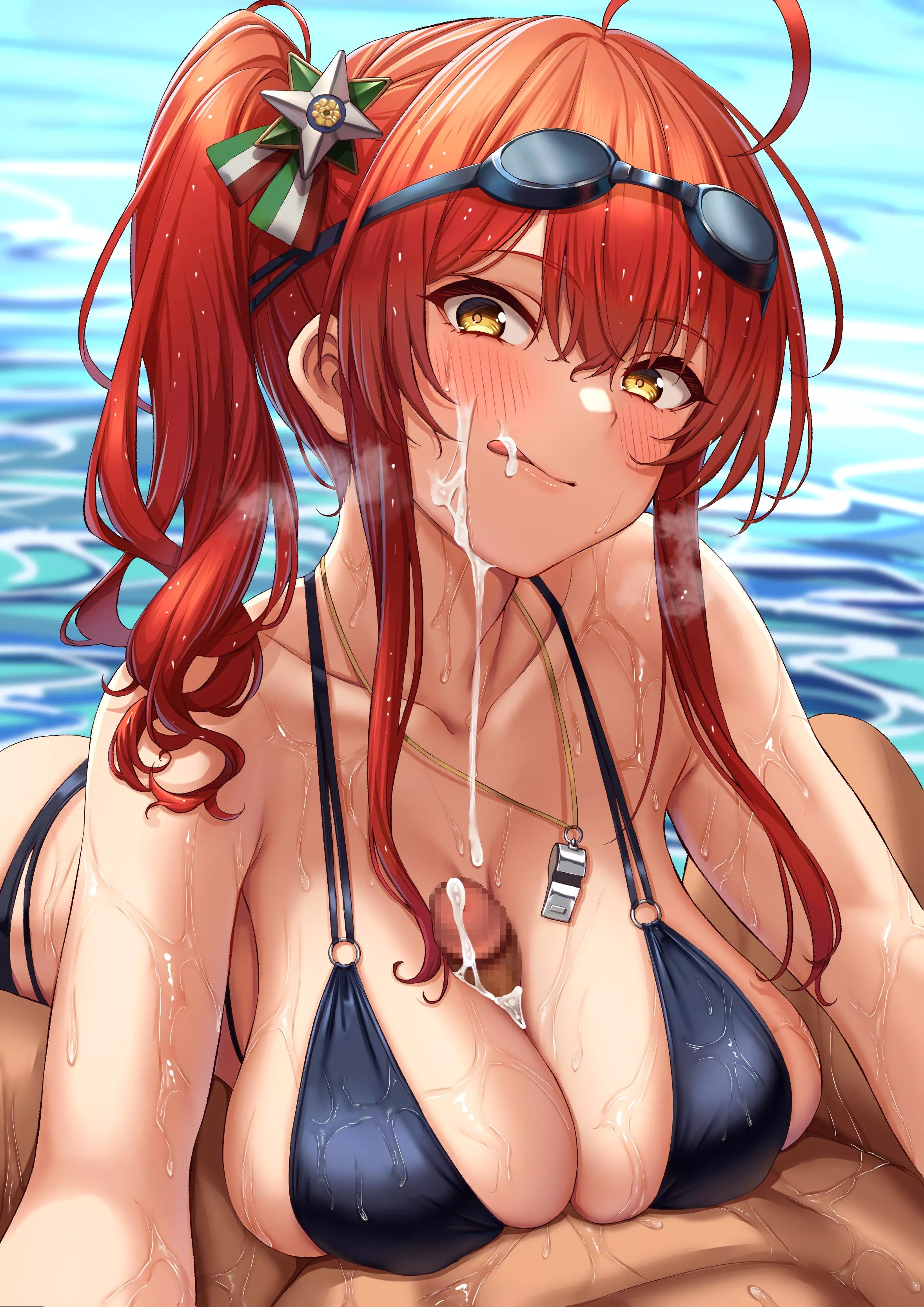 Having a quick meal on the beach (momo_no_sukebe) posted by Lewdaghen