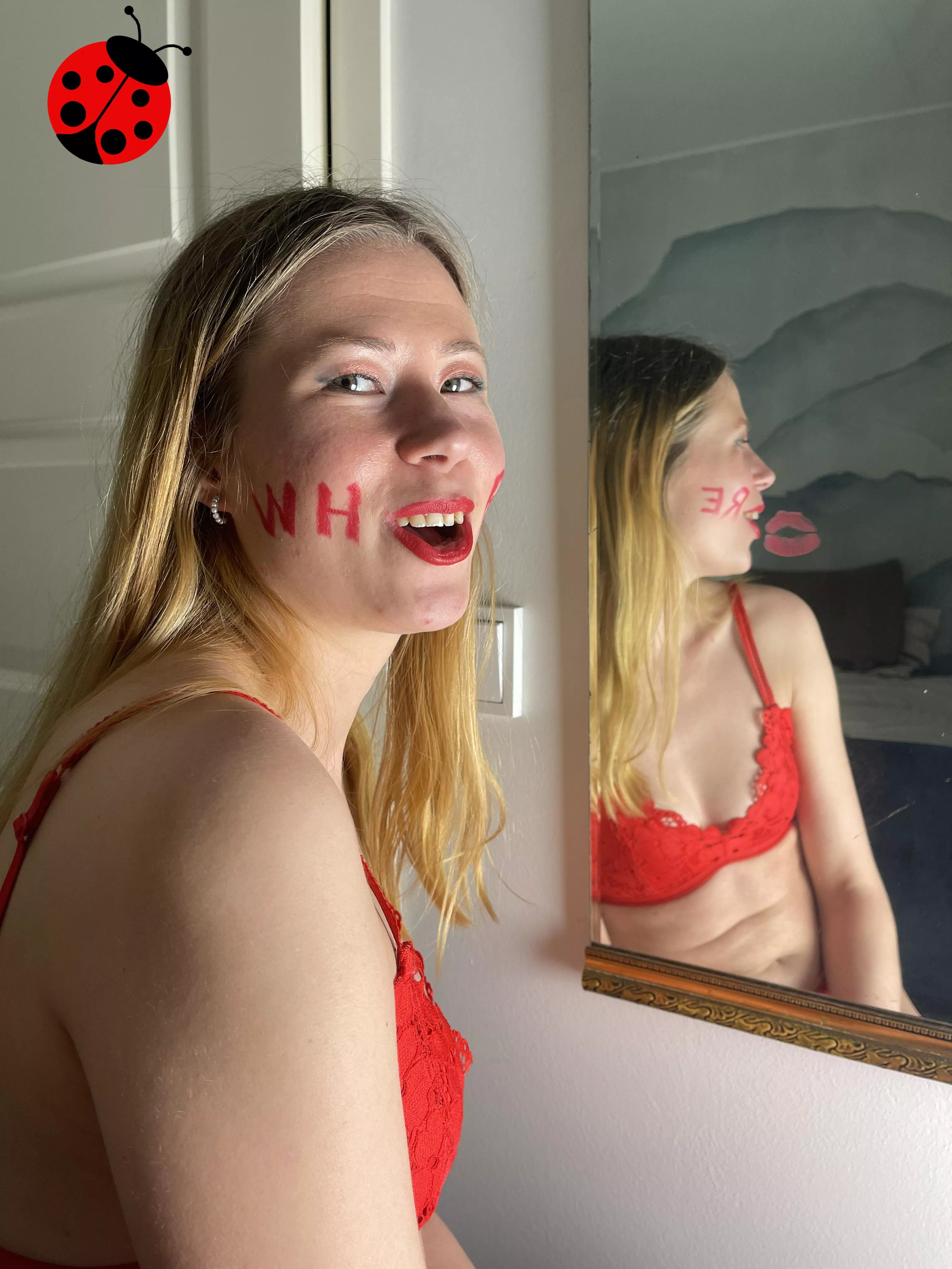 I'm such a whore that I need to wear the name on my face posted by EmilyTheLadybug