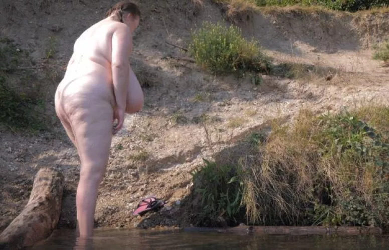 me getting out of the water by lilydreamboobs