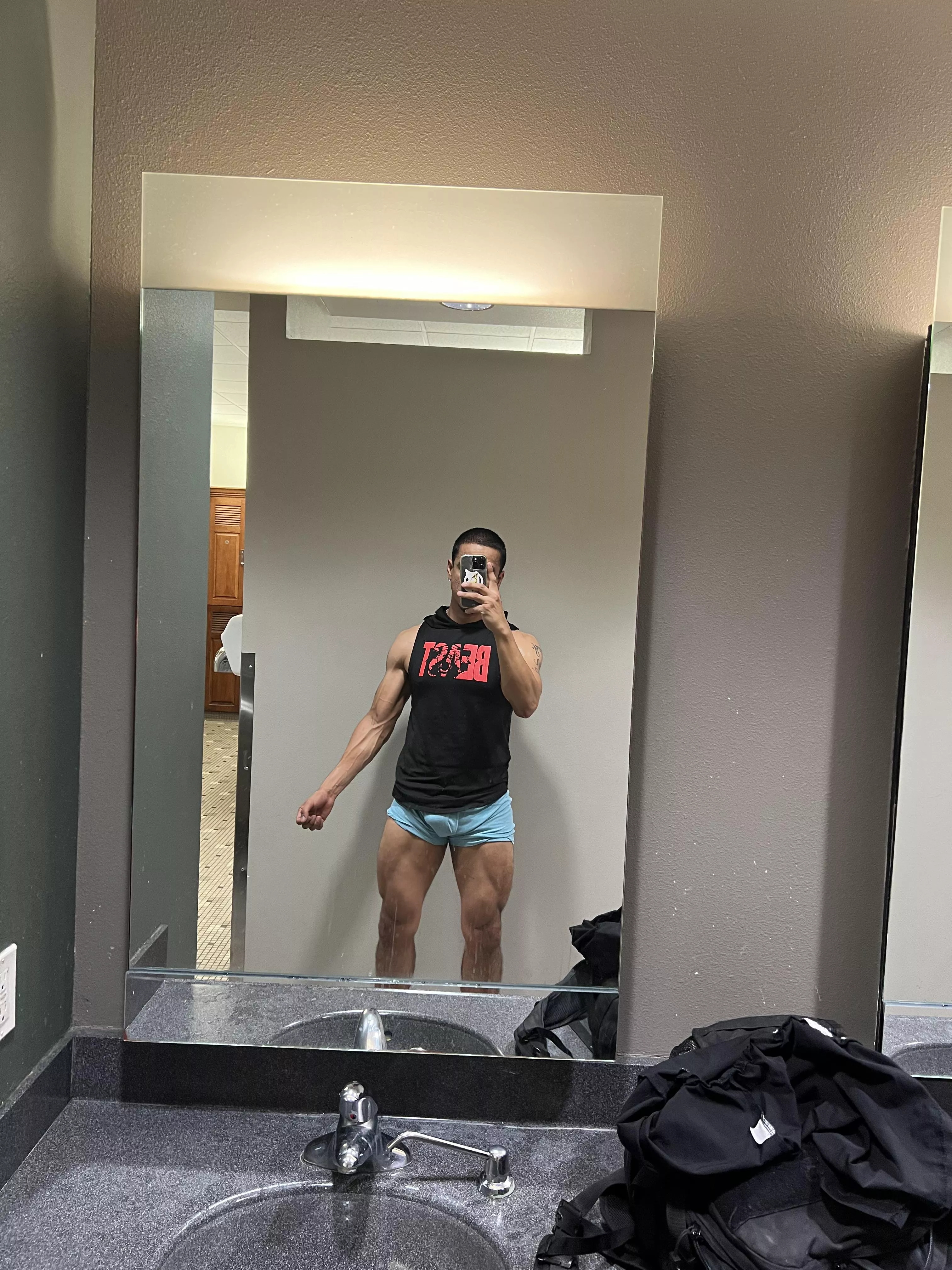 Meeting in the locker room  posted by KingAdonis06