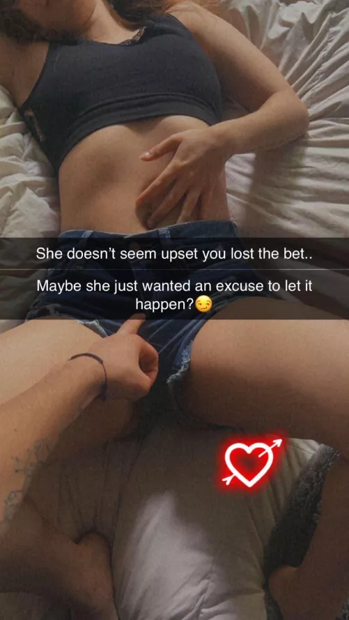 (OC) Received this snap of my wife from a friend..why am I hard though by SneakyPeeka