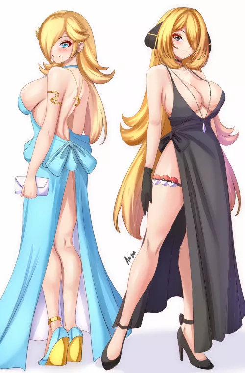 Rosalina and Cynthia's beauty by Terran117