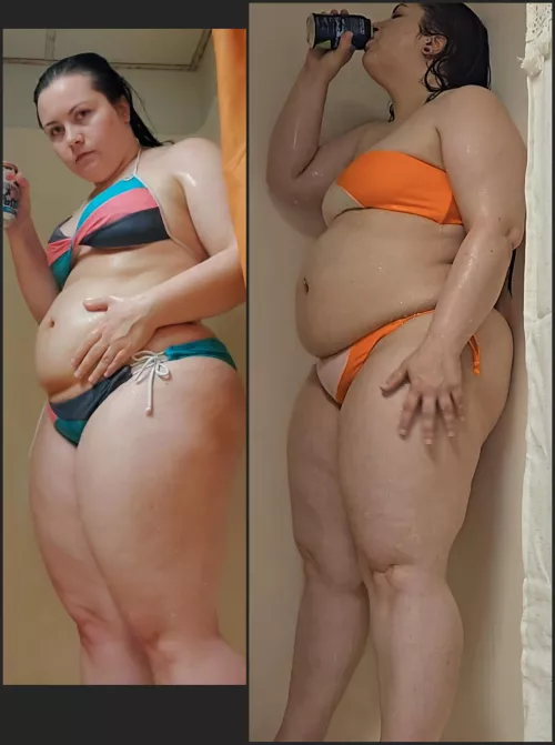 Shower drinking/burping clip comparison  by -softestsweetest-