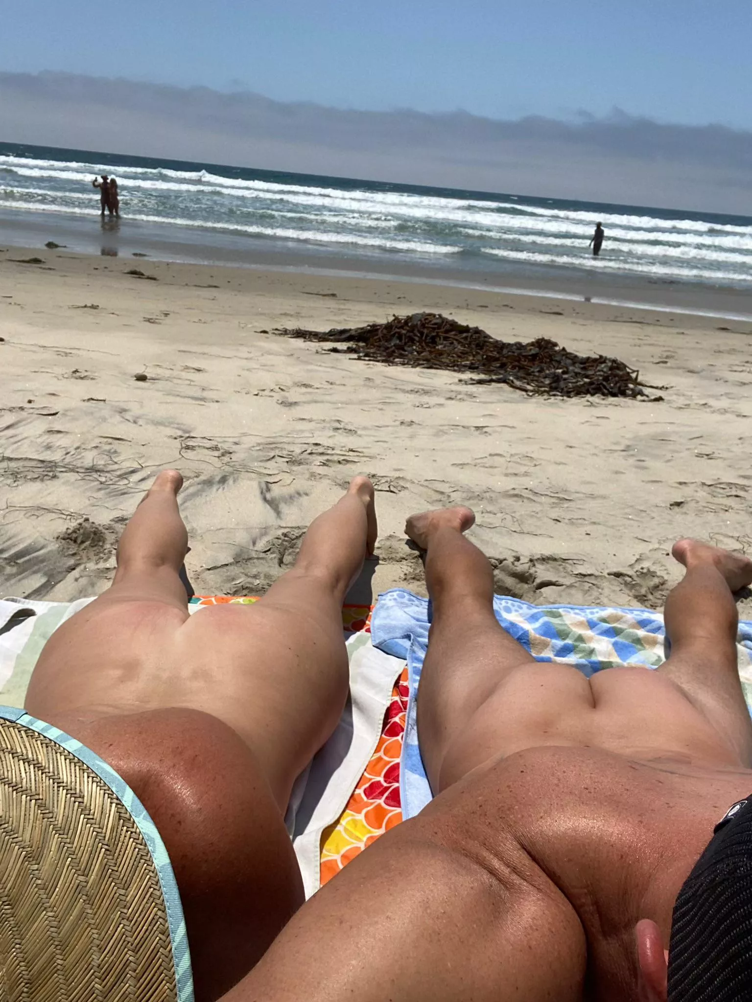 The proper way to spend a beach day together! posted by 11notagain19