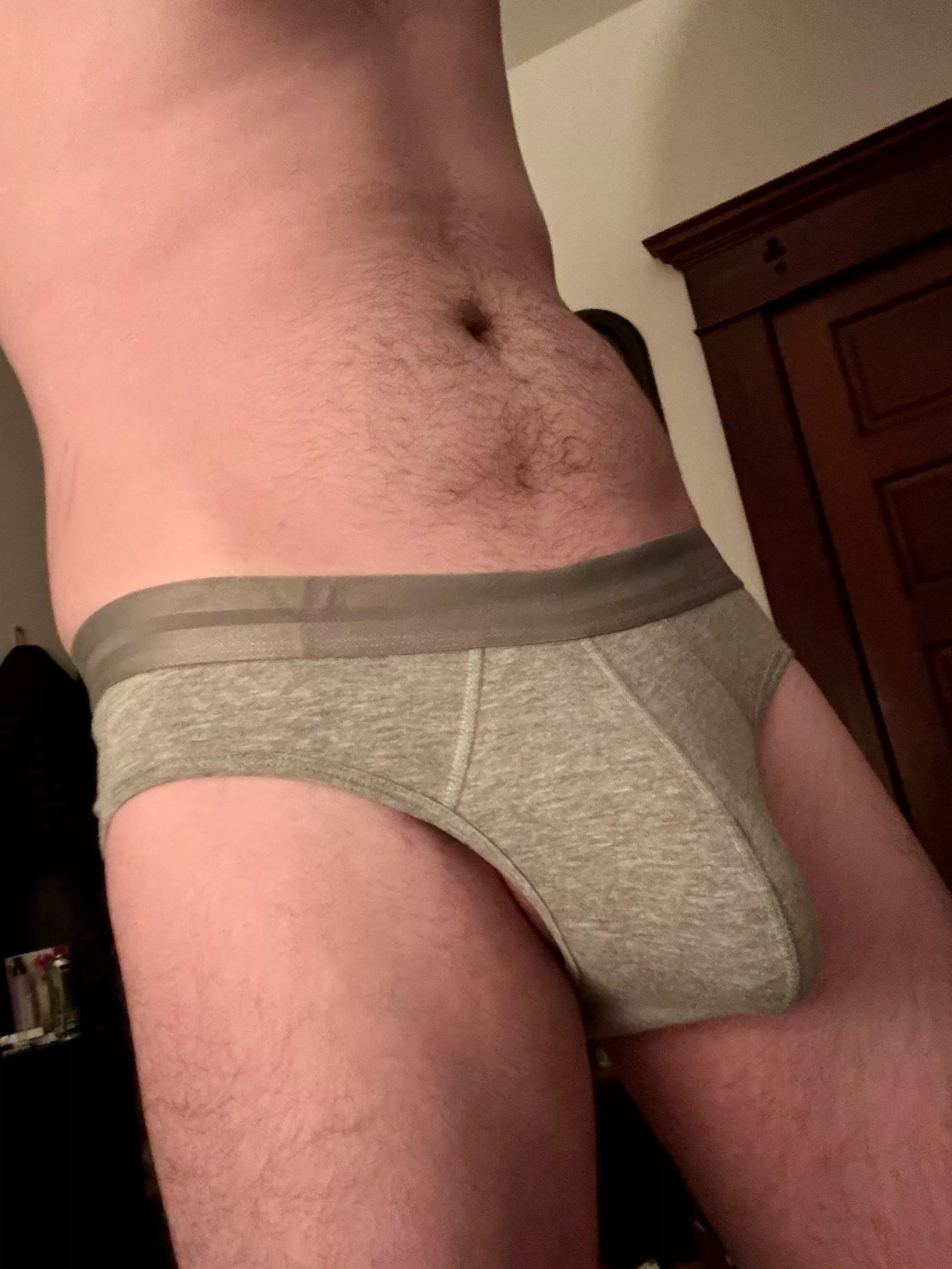 Who likes my grey briefs? posted by Pornaltac
