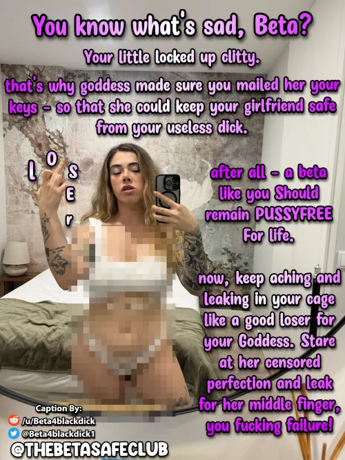 You are SO pathetic. by beta4blackdick