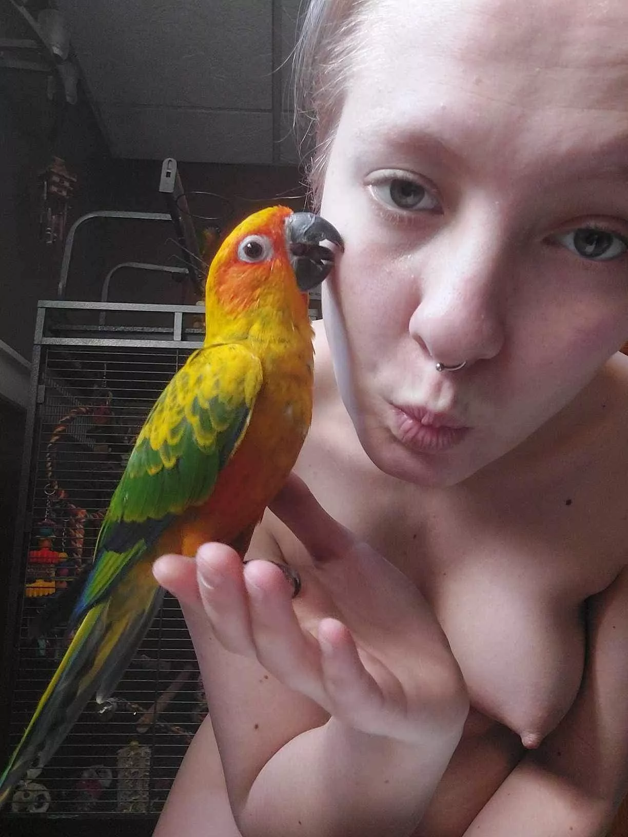 Bird with a bird  posted by No_Interview_6489