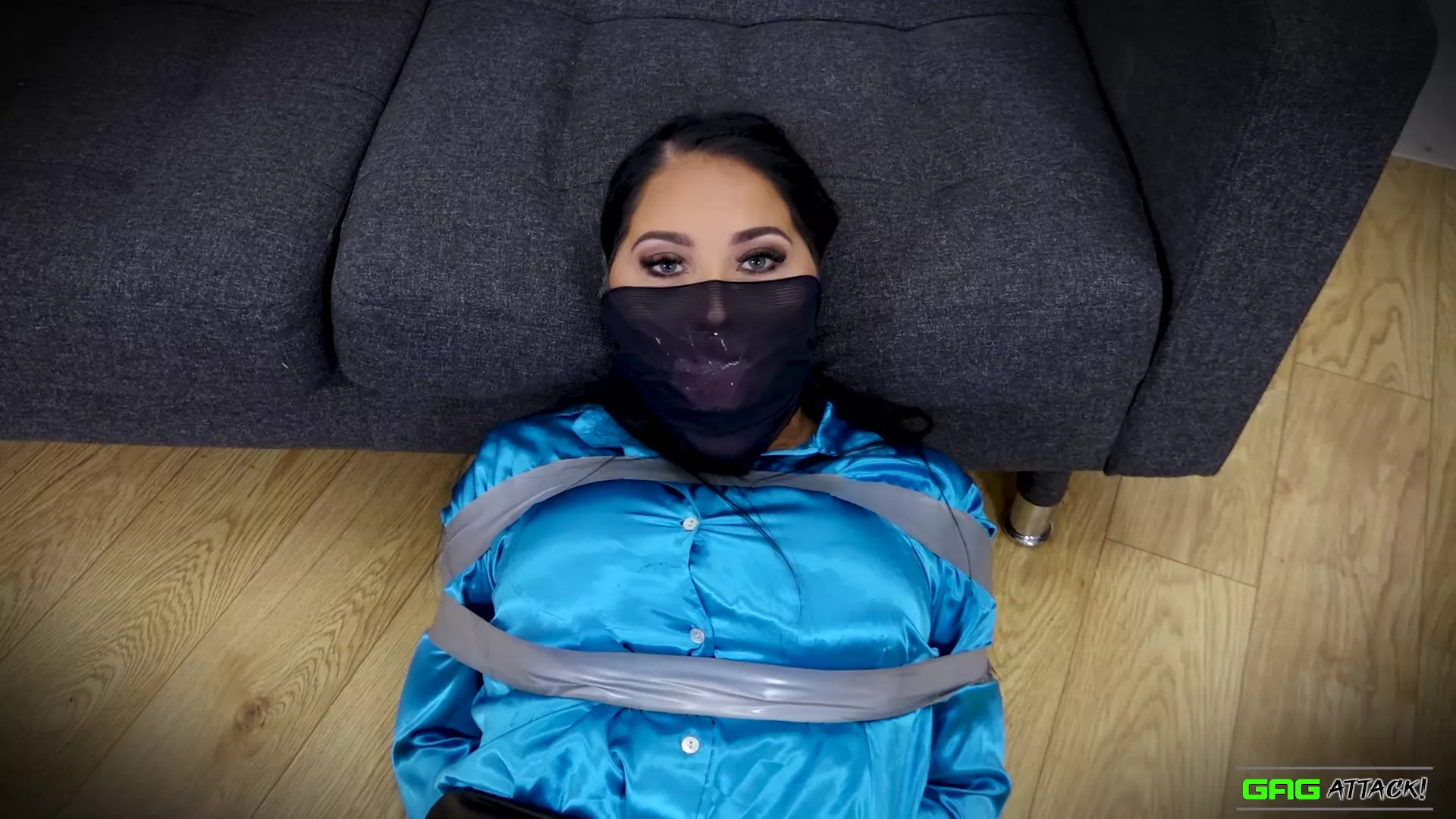 Jacqui - Secretary in Tape Bondage posted by Gag__Attack