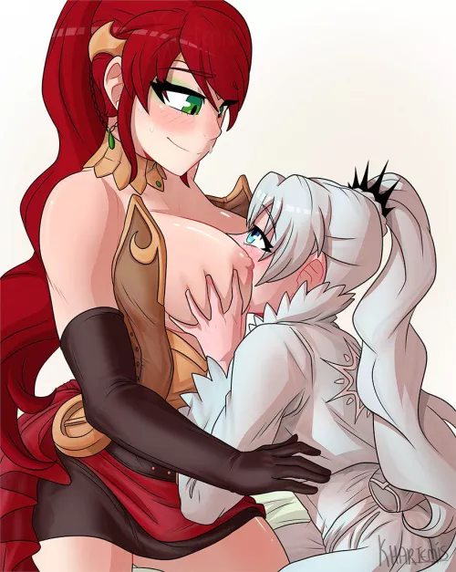 Pyrrha giving Weiss exclusive access [Khartemis] by Zopriar5