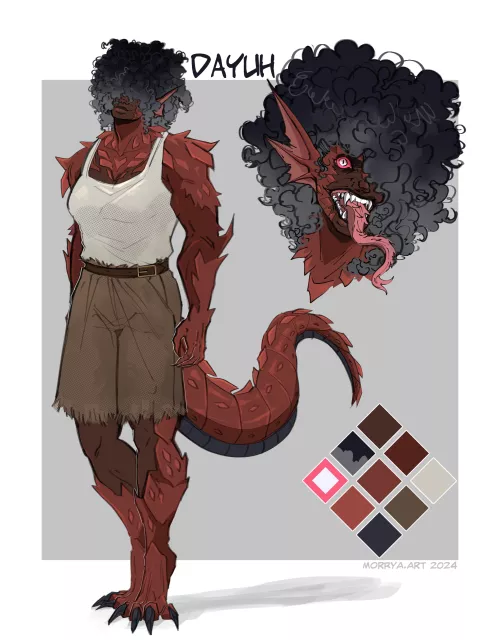 Salamander Milf i've designed for a friend.  by MorryaArt