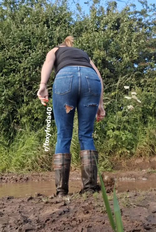 The suction on this mud was powerful. by foxyfreda40