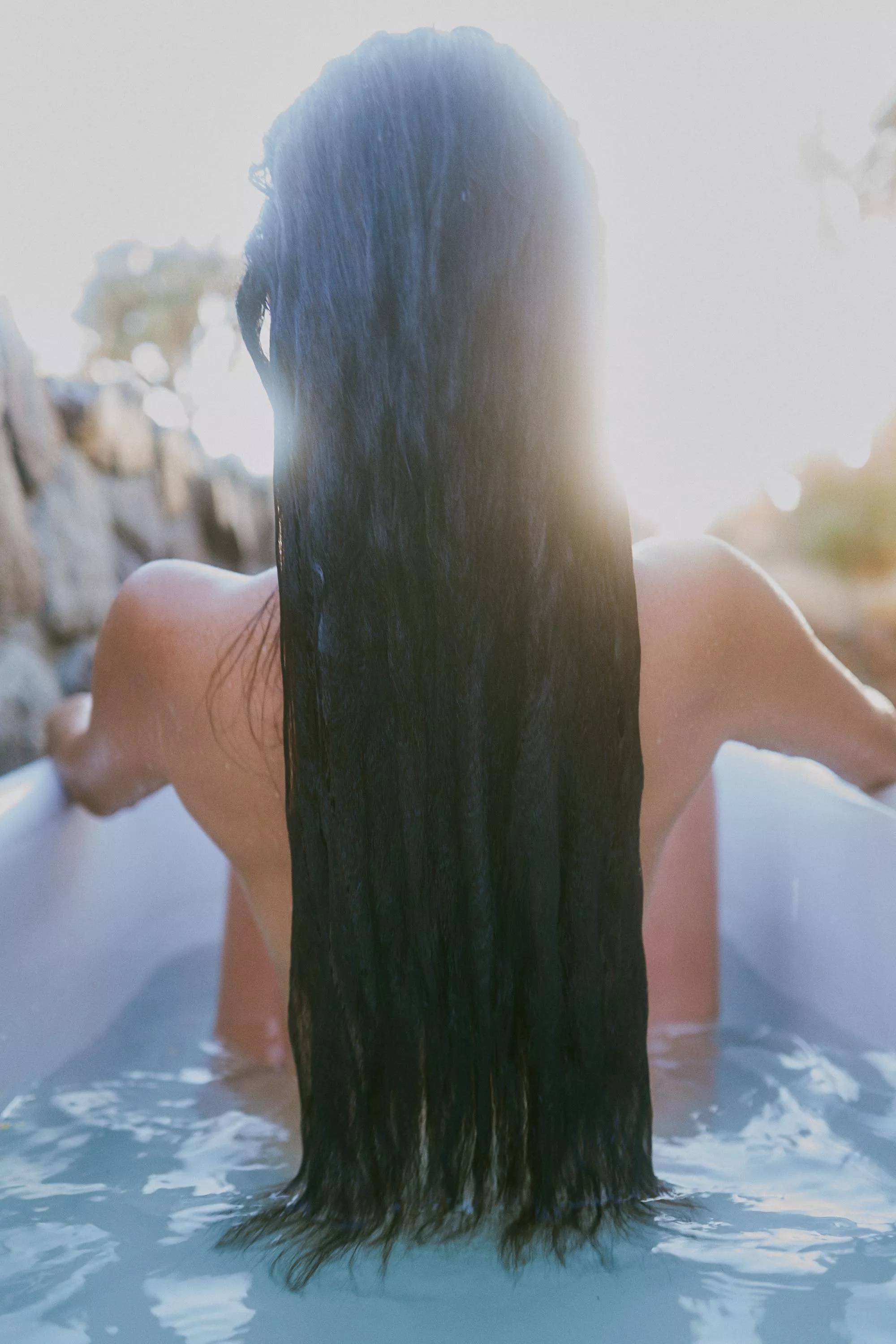 Wet, thick hair in pure morning air. posted by AliceGreczyn