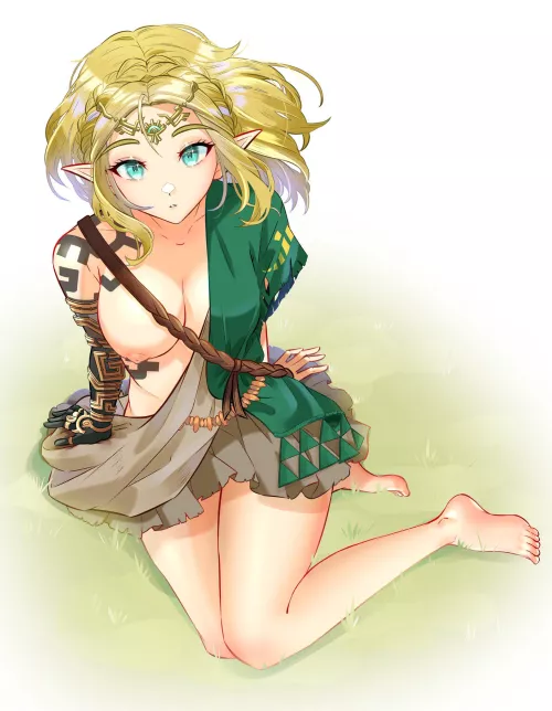 Zelda in the archaic tunic (@_meisaki_)  by pokedude3