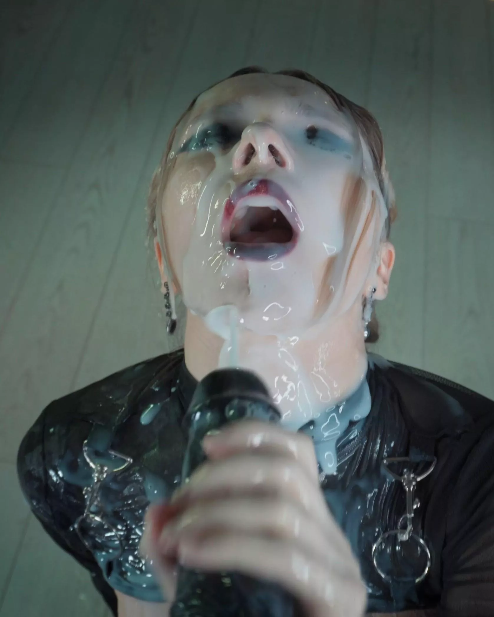 a liter of lube on my face posted by creamySpoot