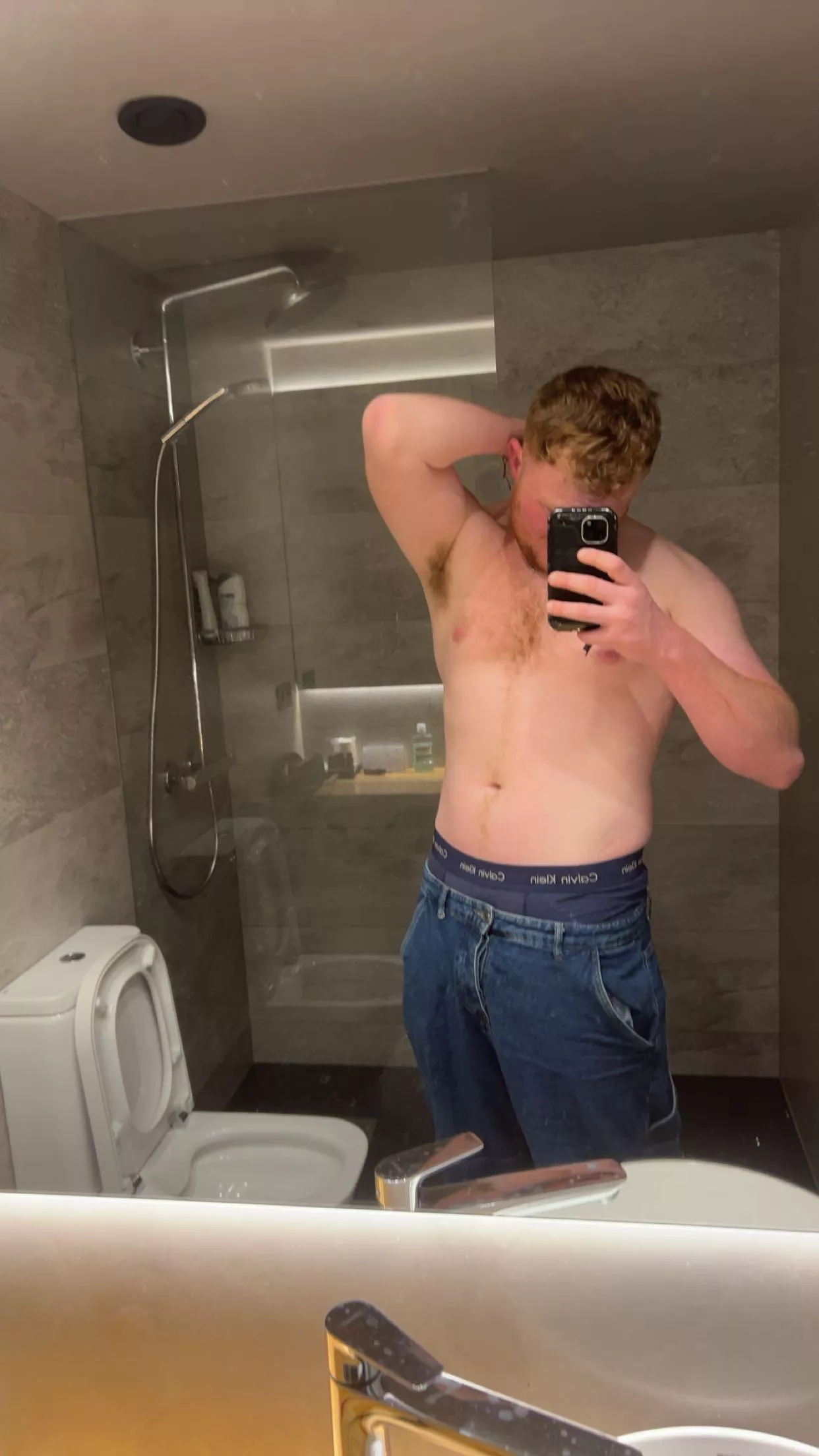 Big muscly hunk , you should see what weapon I’m concealing in these jeans  posted by john-morwood1