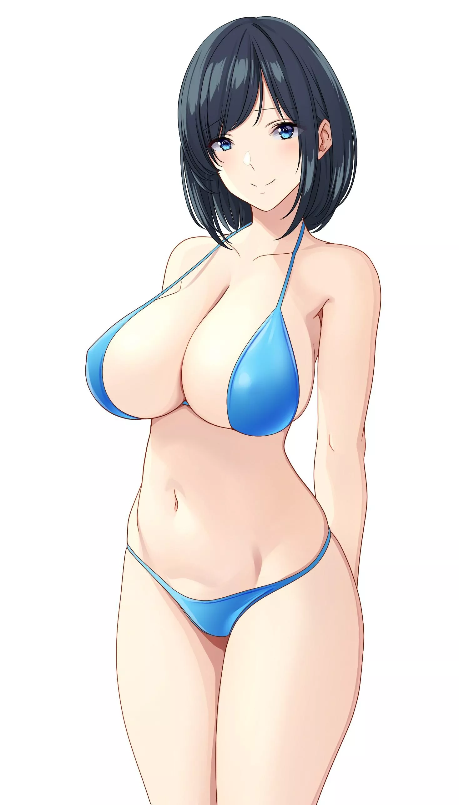 Blue Bikini (maruikoi4 on Pixiv) [Artist's OC] posted by TheDerpSpoon