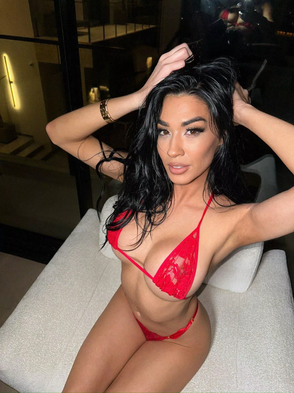 How do you like my boobs on red? posted by WildAmberr