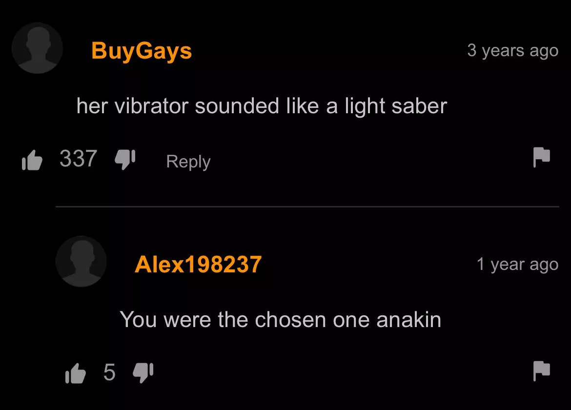 It was said that you would bring balance to our hormones, not leave them in darkness! posted by HoraceWimpLV426