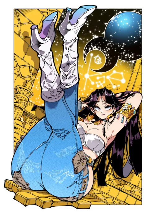 Kei with her legs up by LafterMastr