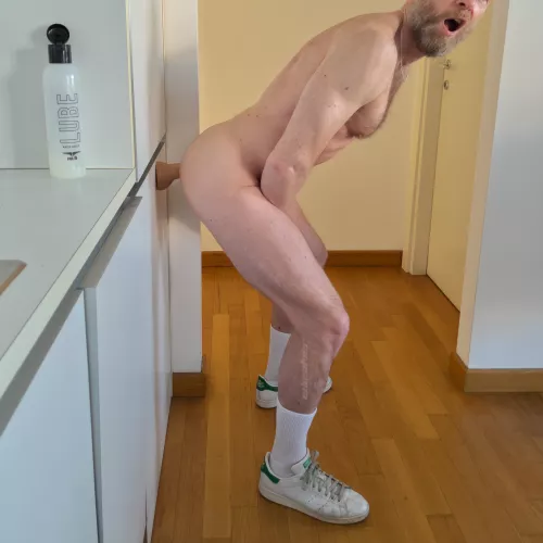 Some people stick magnets on the fridge. I have a more practical approach, do you agree? 😏😱🤤 by EdoSilverXXX