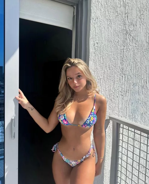 Tanline peeking out by bikini-islander