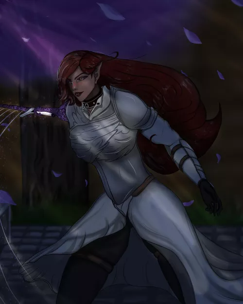 Commission: Elara, The Shimmering Eldritch Knight (GwendolynVrisala)  by GwendolynVrisala