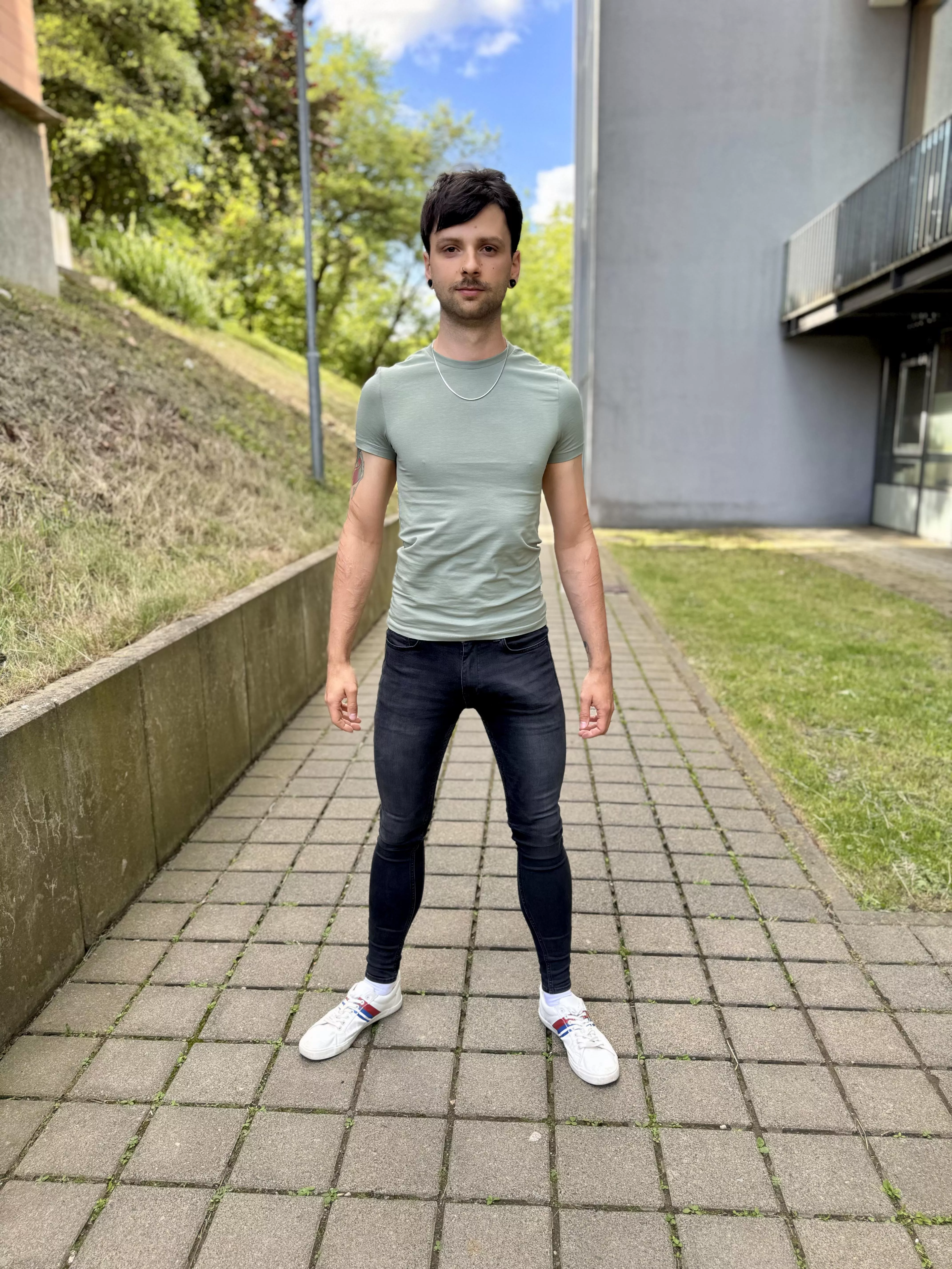 He wants me to stop wearing skinny jeans 😅 posted by Kironos