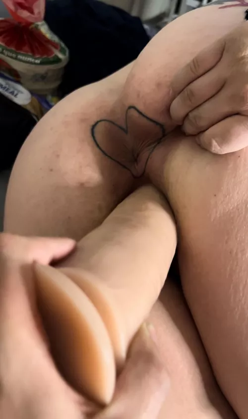 my fav huge dildo in my pussy  by bbrooks123xxx