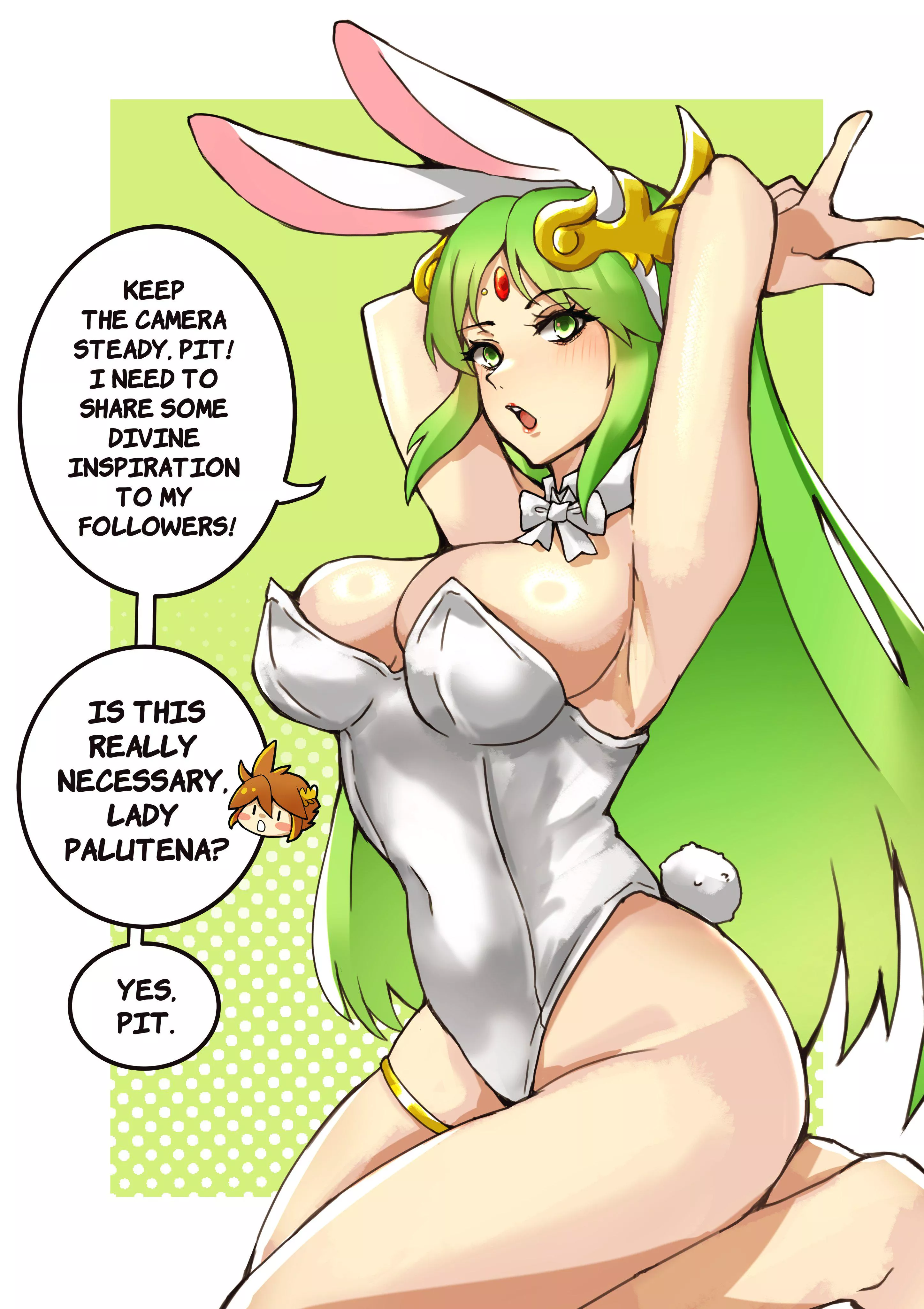 Palutena's lewd photoshoot to spread divine inspiration (1340smile) posted by Terran117