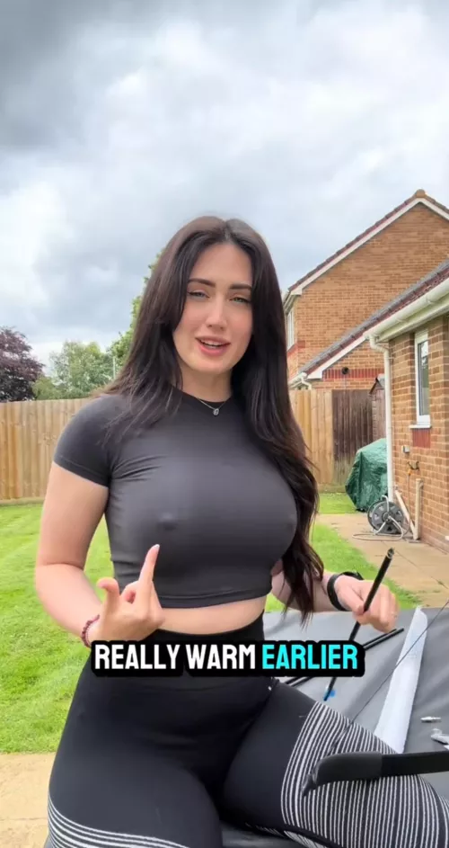 Pointing them out on her archery TikTok  by Purplejet19