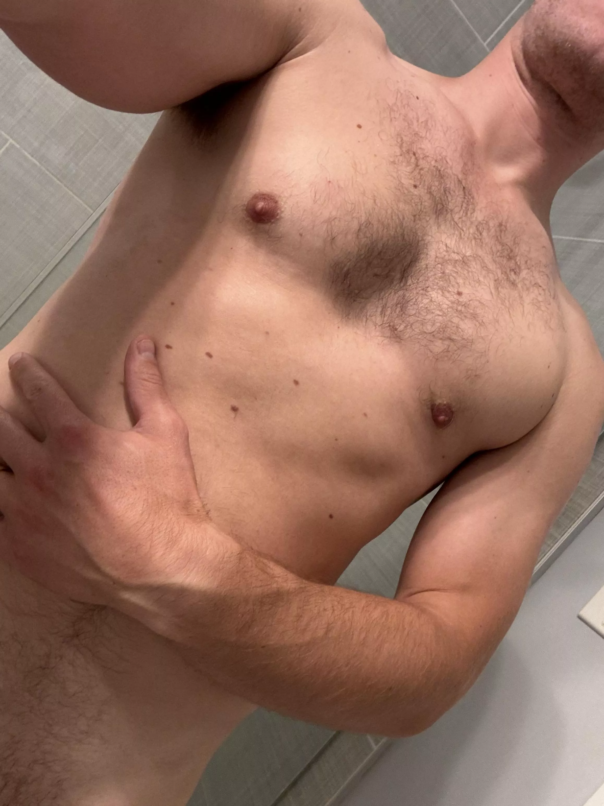 Pre shower chest and forearm - nothing special! posted by Brilliant_Wall8968