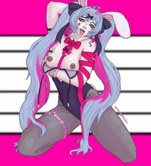 Rabbit hole Miku - Artsbykale by empty_paint_can