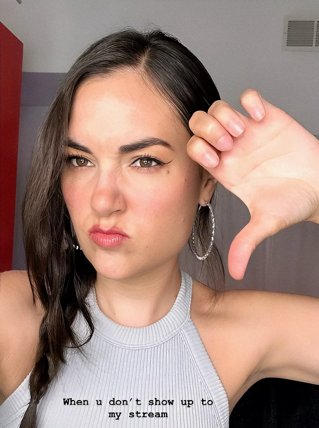 Sasha upon finding out that you don't follow her on her social networks posted by Navy-Canquivant147