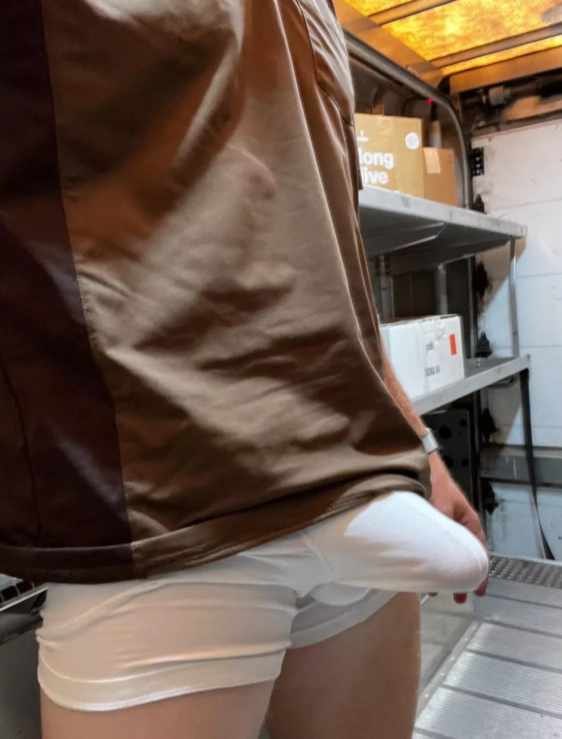 So hot today. I might have to take these little brown shorts off. posted by Difficult_Contest384