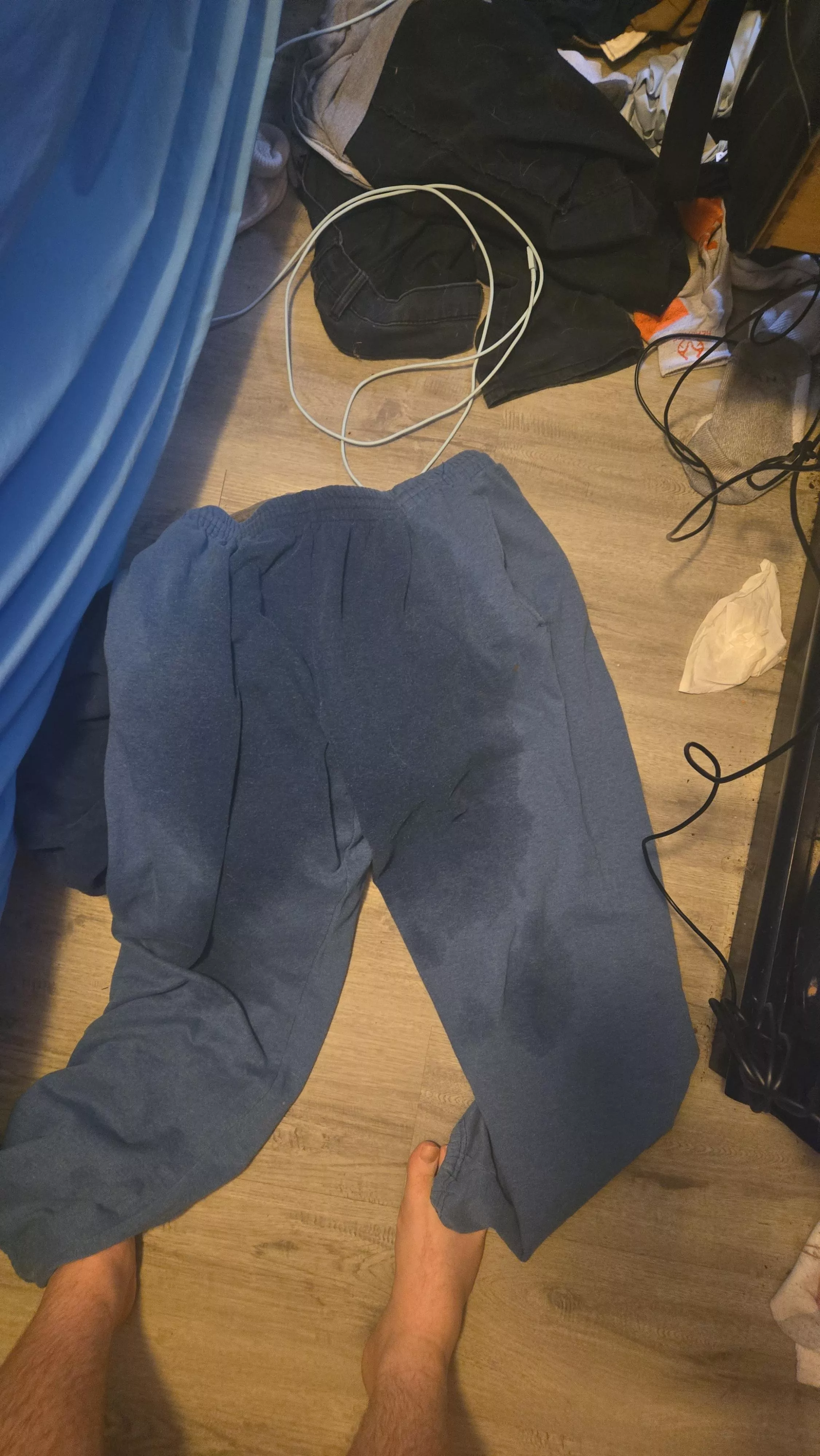 Wet myself earlier, like it? posted by NudeBomb