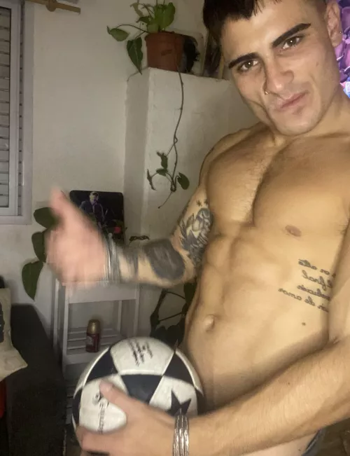 Who needs a goal when you can score with these muscles  by OlieTheKing