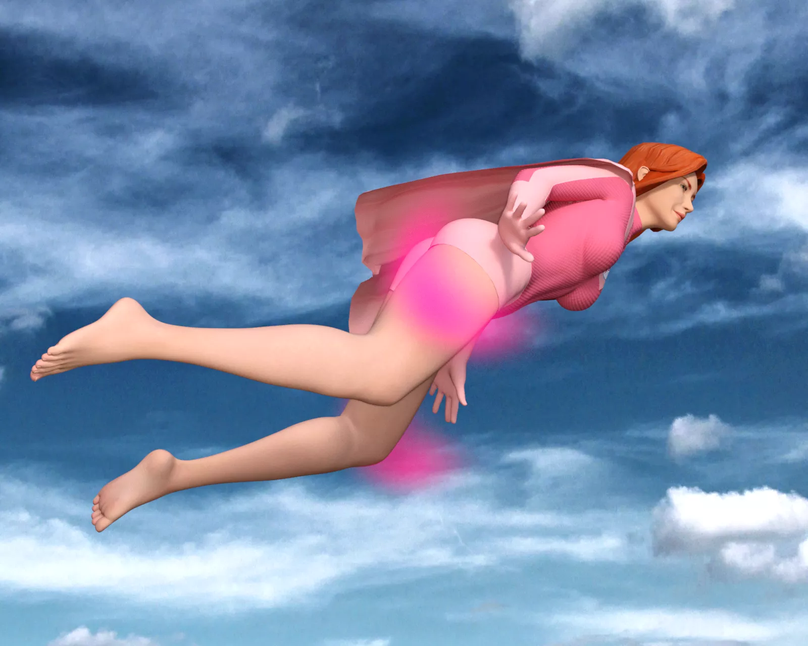 Atom Eve likes to fly barefoot and feel the wind between her toes [Invincible] (SoleMann) posted by SoleMann_