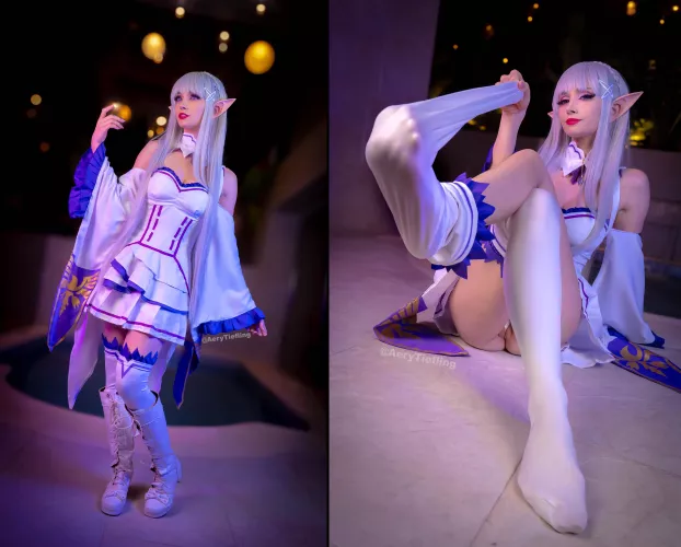 Emilia (Aery Tiefling) [Re:Zero][OC] by AeryKorvair