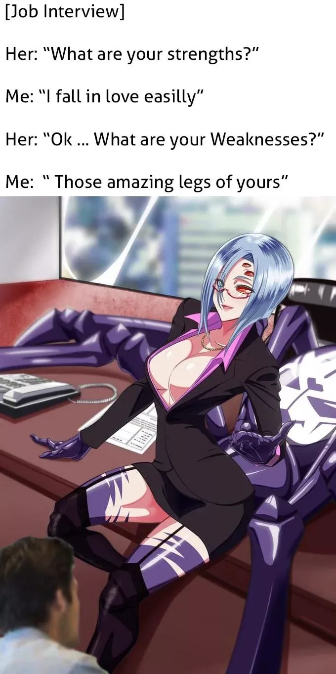 How can I work effectively if I'm distracted by those sexy spider legs  posted by Cultural_Car_4195